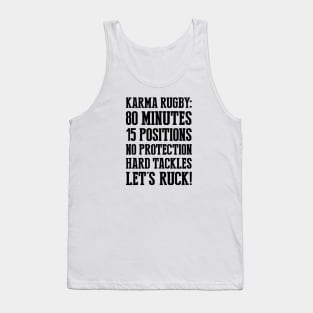 Karma rugby Tank Top